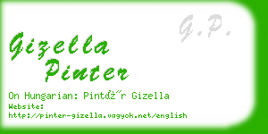 gizella pinter business card